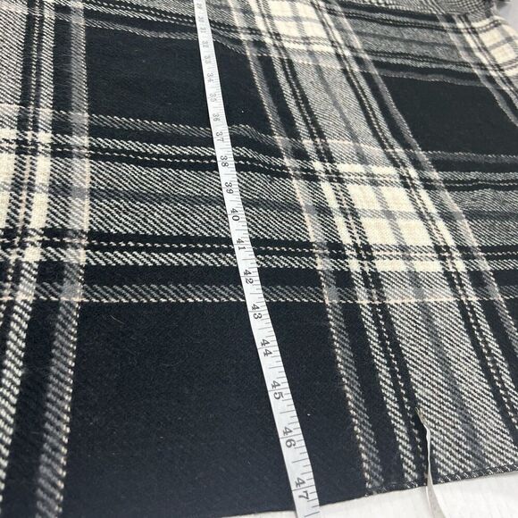 STEVE MADDEN Womens Plaid Poncho Grey & Black One Size Fits Most Herringbone - Picture 9 of 10